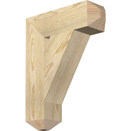 Ekena Millwork Traditional Craftsman Rough Sawn Bracket, Douglas Fir, 4"W x 14"D x 18"H BKT04X14X18TRA04RDF